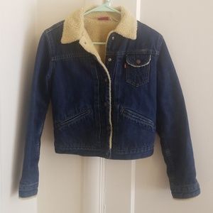 levis denim jacket with sherpa lining